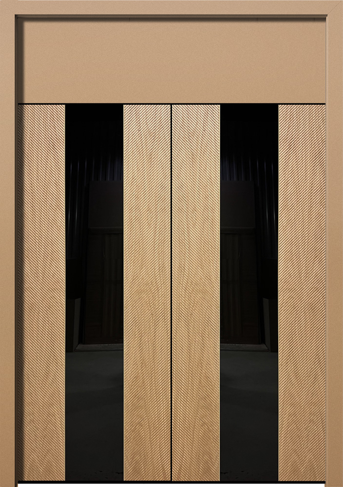 Шпон с фрезеровкой Combo 05 дуб натуральный тангенциальный ДСФ